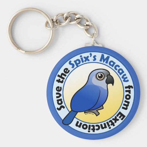 Save the Spix's Macaw Keychain