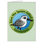 Save the Spoon-billed Sandpiper Note Card