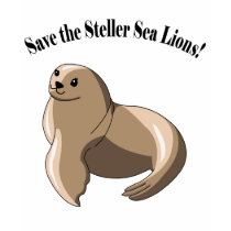 Save the Steller Sea Lions! t-shirts by Endangered Save the Steller Sea Lions! t-shirts