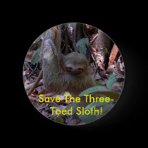Save The Three-Toed Sloth! button buttons