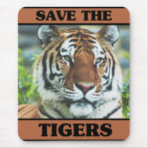 Save the Tigers Mouse Pads