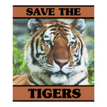 Save the Tigers posters