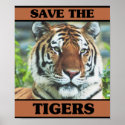 Save the Tigers posters