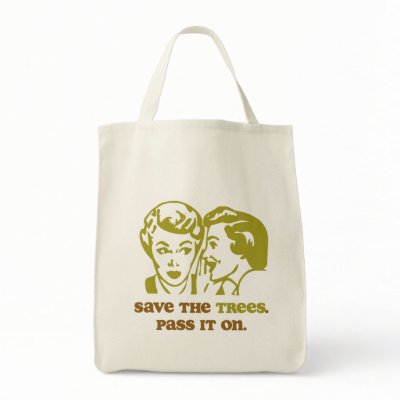 Save the Trees Accent Tote Bag by Prodem