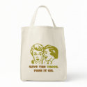 Save the Trees Accent Tote Bag by Prodem Save the Trees Accent Tote Bag