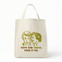 Save the Trees Accent Tote Bag by Prodem Save the Trees Accent Tote Bag