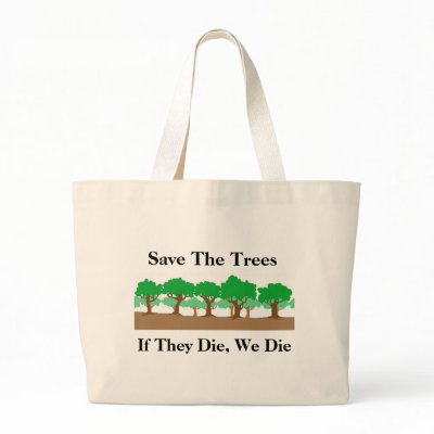 Save The Trees Bags by livegreendesigns