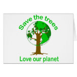save the trees cards