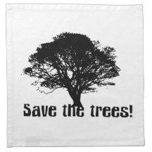 Save the Trees Cloth Napkins