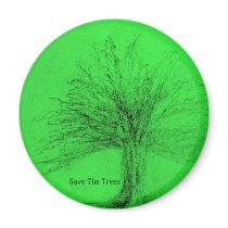 Save The Trees Magnet