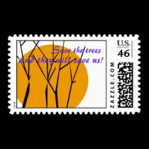 Save the trees postage postage by MarciaCox Save the trees postage postage