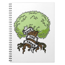 Save The Trees Spiral Notebooks