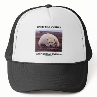 Save The Tundra Stop Global Warming (Polar Bear) hat