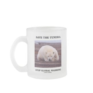 Save The Tundra Stop Global Warming (Polar Bear) mug