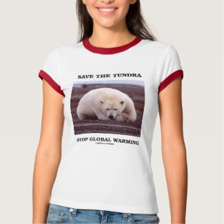 Save The Tundra Stop Global Warming (Polar Bear) shirt