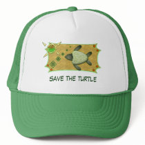Save The Turtle Mesh Hats