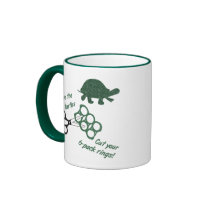 Save the Turtles Cut Six Pack Rings Coffee Mugs