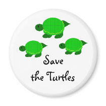 Save the Turtles magnets