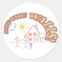 Save the Walls! Sticker