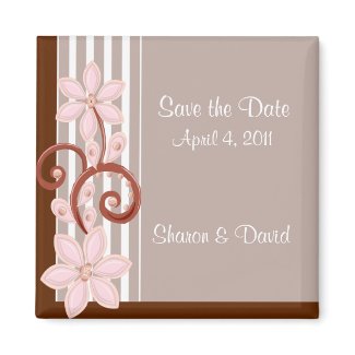 save the wedding date magnet