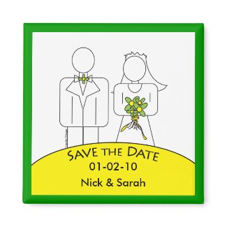 Save the Wedding Date Magnet magnet