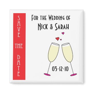 Save the Wedding Date Magnet magnet