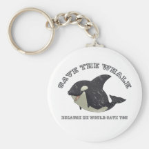 "Save the Whale" Keychain