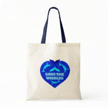 SAVE THE WHALES bags