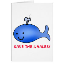 Save the Whales! Greeting Card