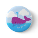 Save The Whales Cute Button by blackunicorn Save The Whales Cute Button