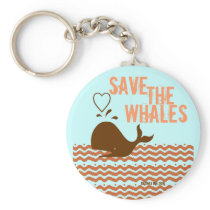Save The Whales - Environmentally Conscious Key Chain