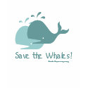 Save the Whales! Kids Tee t-shirts