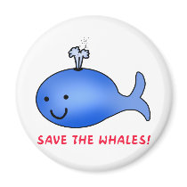 Save the Whales! Magnets