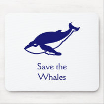 Save the Whales mousepads