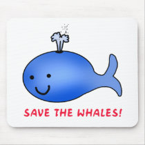 Save the Whales! Mouse Mat