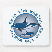 Save the Whales Mouse Mats