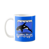 Save the Whales Orcas Products mugs by Oceanbaby Save the Whales Orcas Products mugs