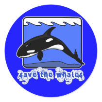 Save the Whales Orcas Products stickers