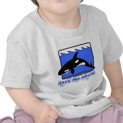 Save the Whales Orcas Products T Shirts by Oceanbaby
