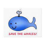 Save the Whales! Postcards