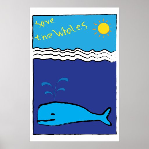 Save The Whales Poster