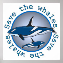 Save the Whales Print