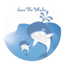 Save The Whales Sticker