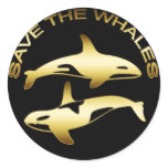 SAVE THE WHALES stickers