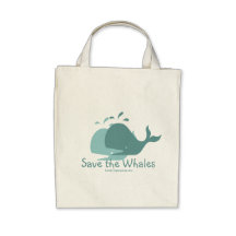 Save the Whales, Tote Bag