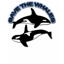 SAVE THE WHALES t-shirts
