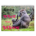 Save The Wildlife Babies calendars