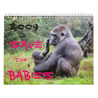 Save The Wildlife Babies calendar