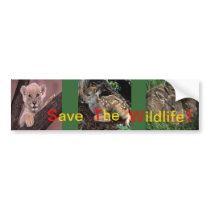 Save the Wildlife Bumper Sticker