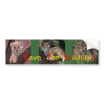 Save the Wildlife Bumper Sticker
